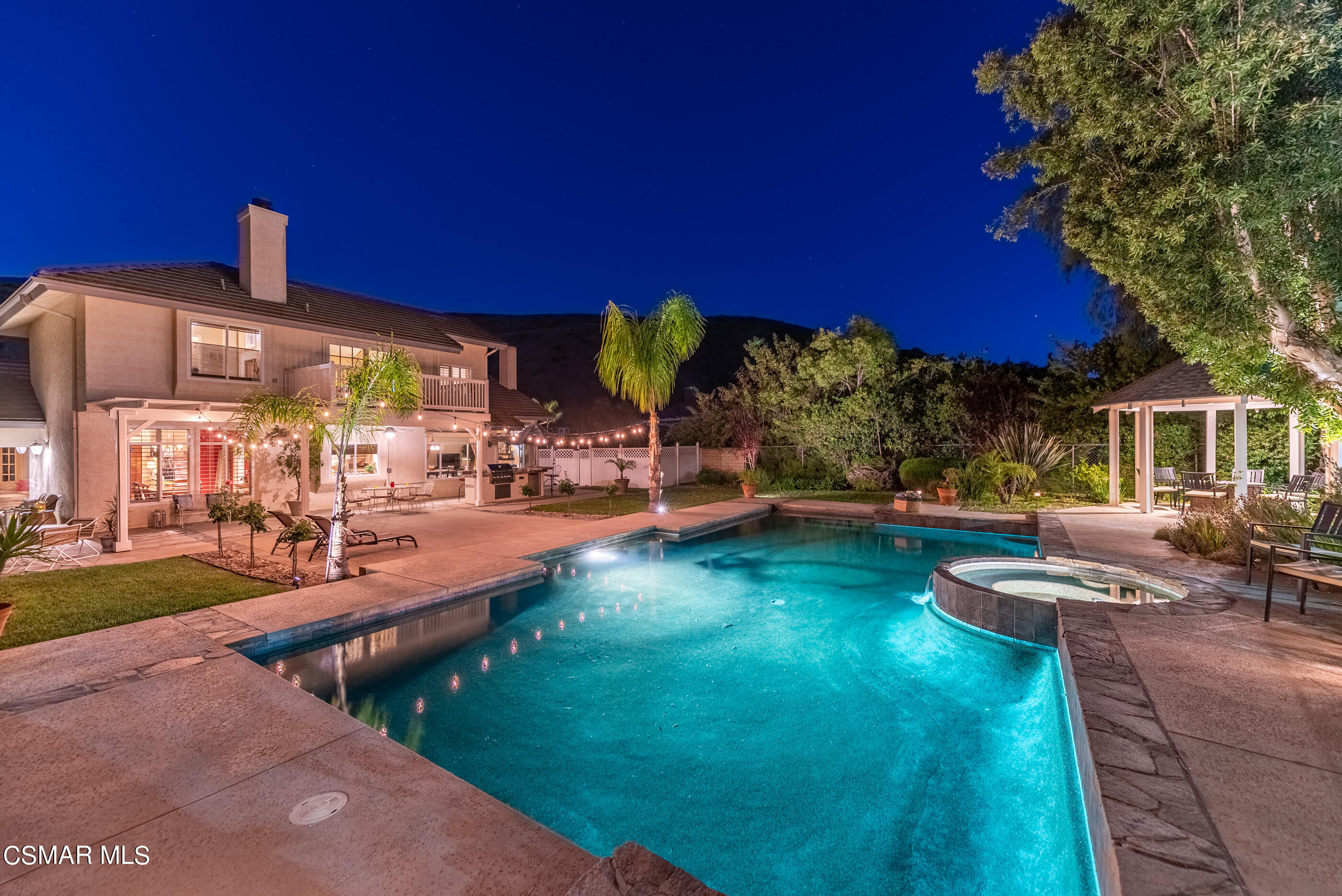 116 Valley Gate Road Simi Valley, CA 93065 - Photo 4 of 59 a view of a house with backyard water fountain and sitting area