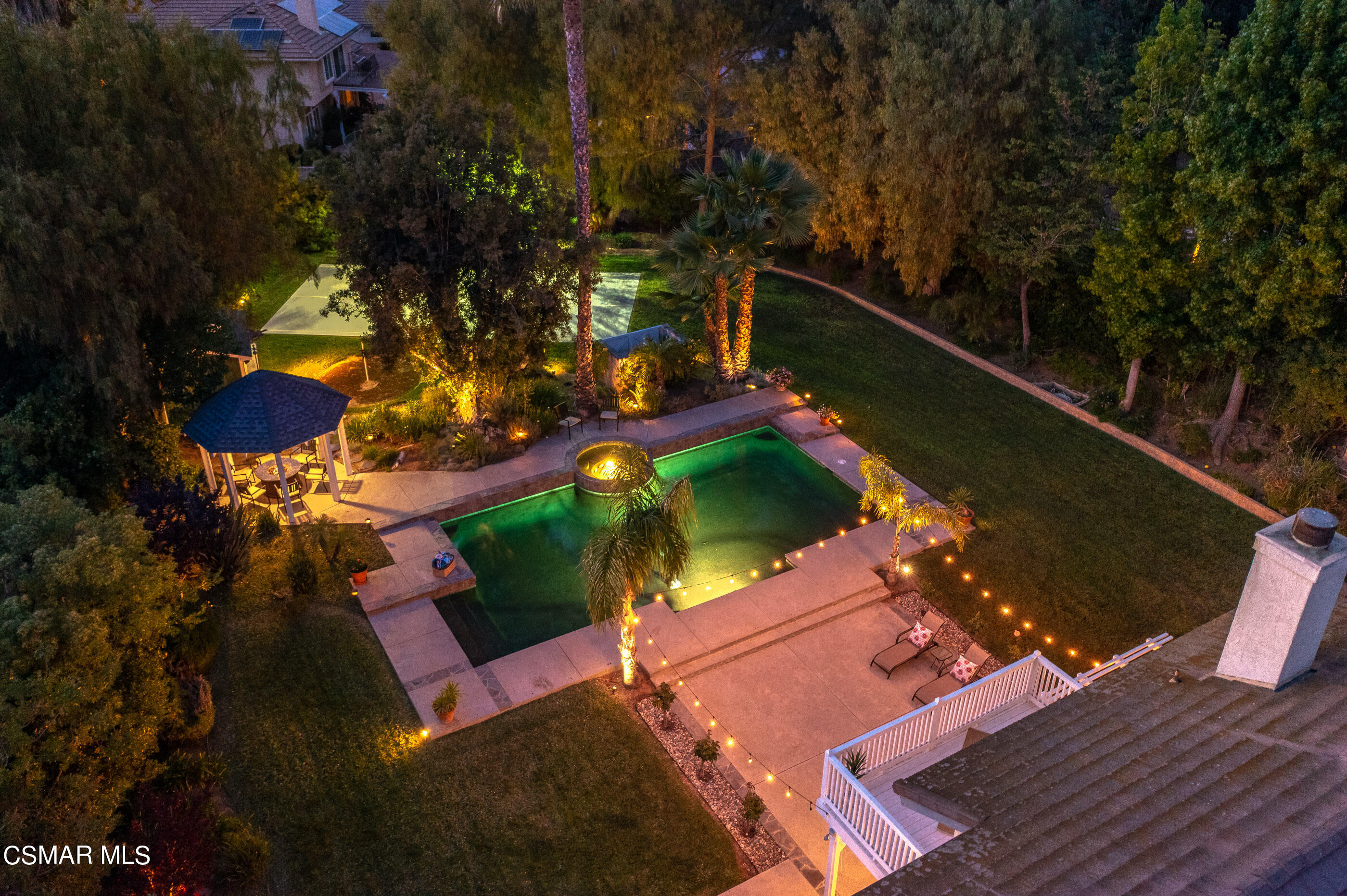 116 Valley Gate Road Simi Valley, CA 93065 - Photo 49 of 59 an aerial view of a house with a yard basket ball court and outdoor seating