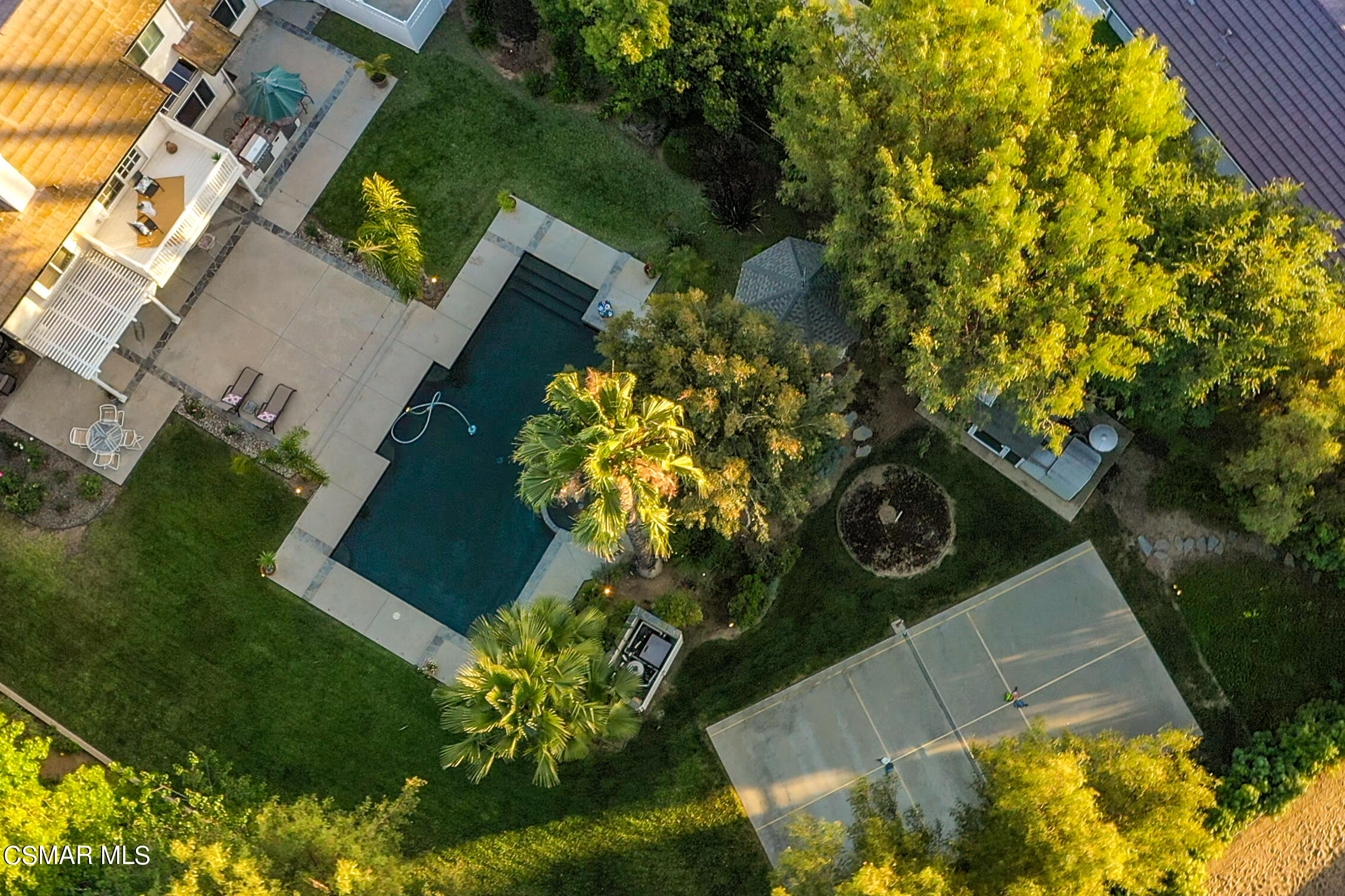 116 Valley Gate Road Simi Valley, CA 93065 - Photo 57 of 59 an aerial view of a house with a yard and garden