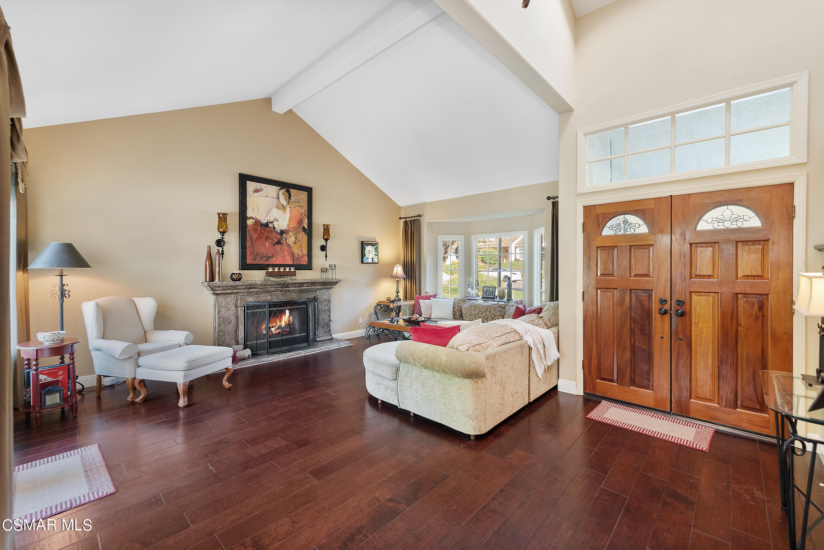 116 Valley Gate Road Simi Valley, CA 93065 - Photo 6 of 59 a living room with furniture and a fireplace