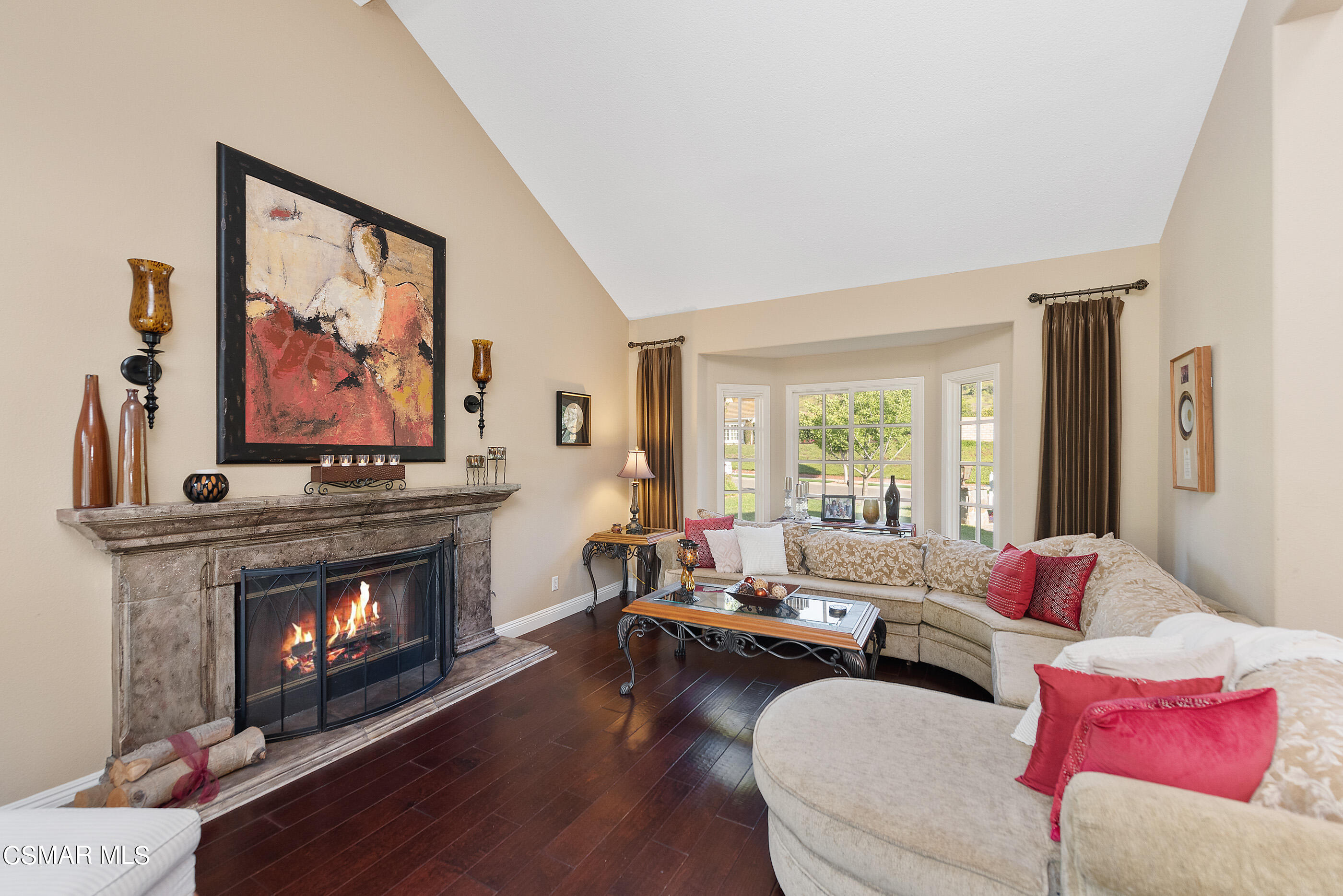 116 Valley Gate Road Simi Valley, CA 93065 - Photo 7 of 59 a living room with furniture and a fireplace