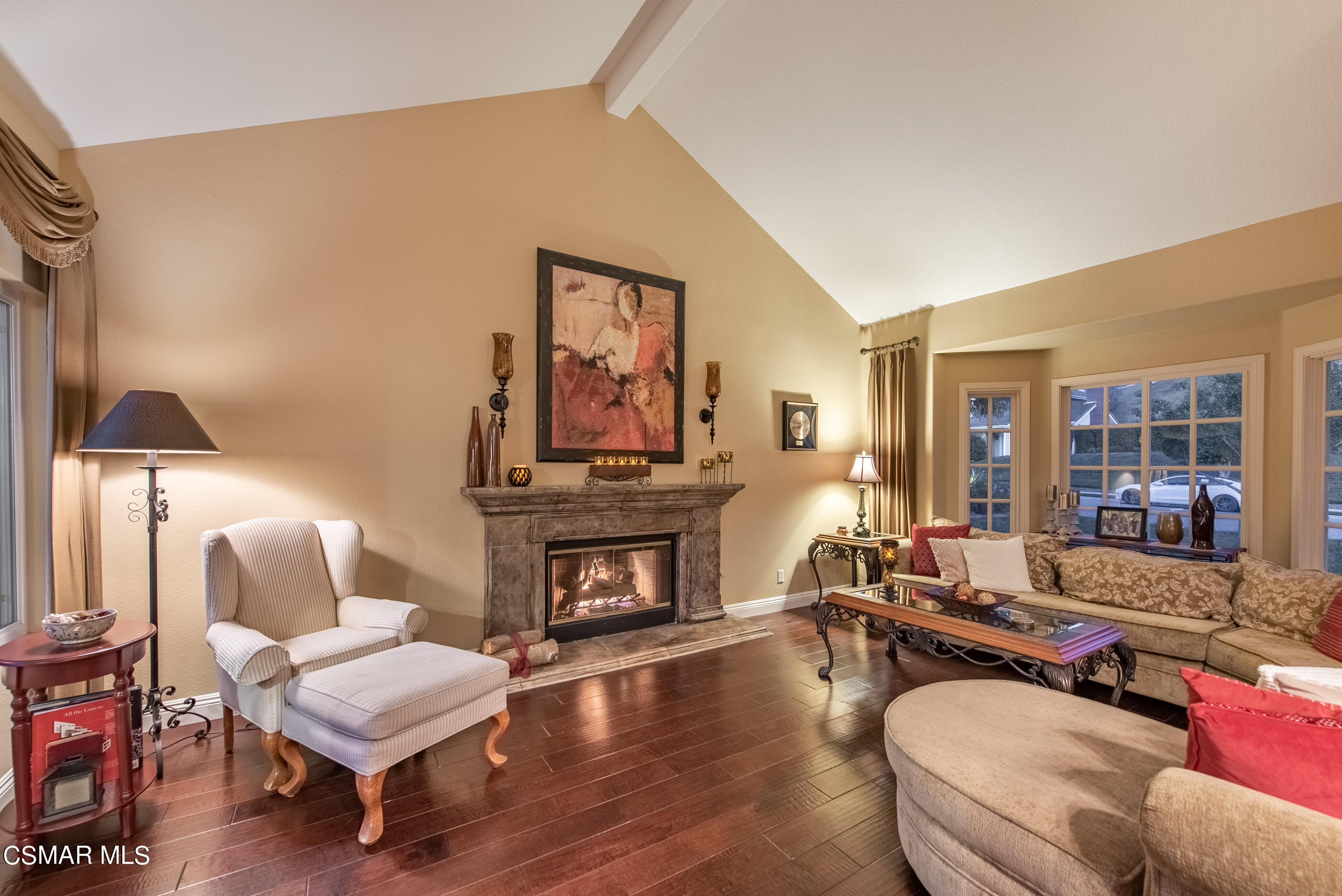116 Valley Gate Road Simi Valley, CA 93065 - Photo 8 of 59 a living room with furniture and a fireplace