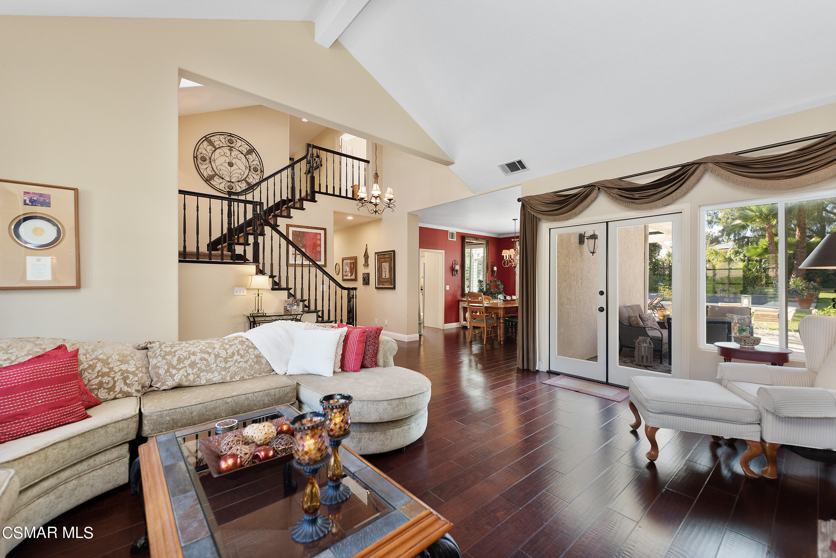 116 Valley Gate Road Simi Valley, CA 93065 - Photo 9 of 59 a living room with furniture and wooden floor