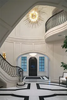 a view of a fireplace in balcony