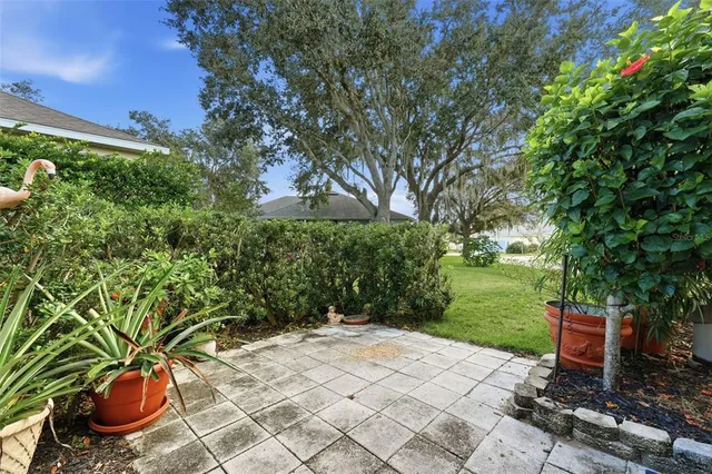 a view of an outdoor space and a patio
