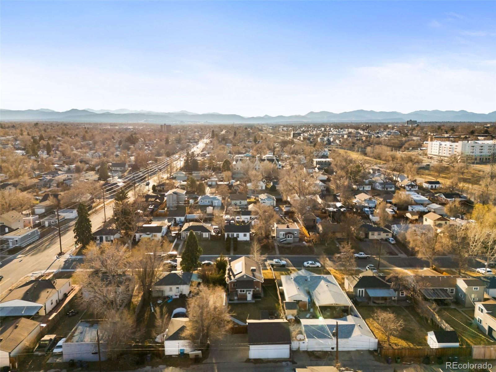 1032 Hooker Street Denver, CO 80204 - Photo 26 of 31 an aerial view of residential houses with city view