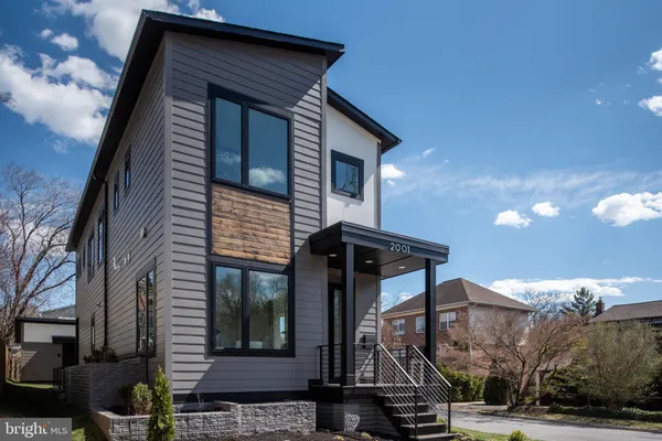 a front view of a house