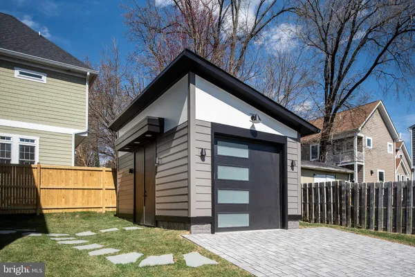 a backyard of a house