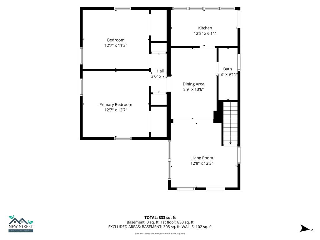1166 Stones Crossing Road Easton, PA 18045 - Photo 34 of 35 A comprehensive floor plan illustrating the layout of this charming home, showcasing distinct living spaces.