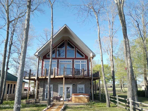 a front view of a house with balcony