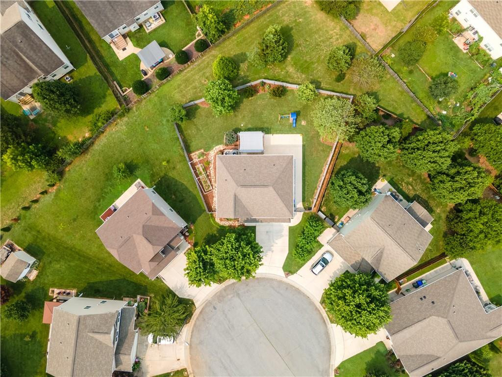 306 Green Pasture Road Mebane, NC 27302 - Photo 34 of 35 an aerial view of a house with yard and street view