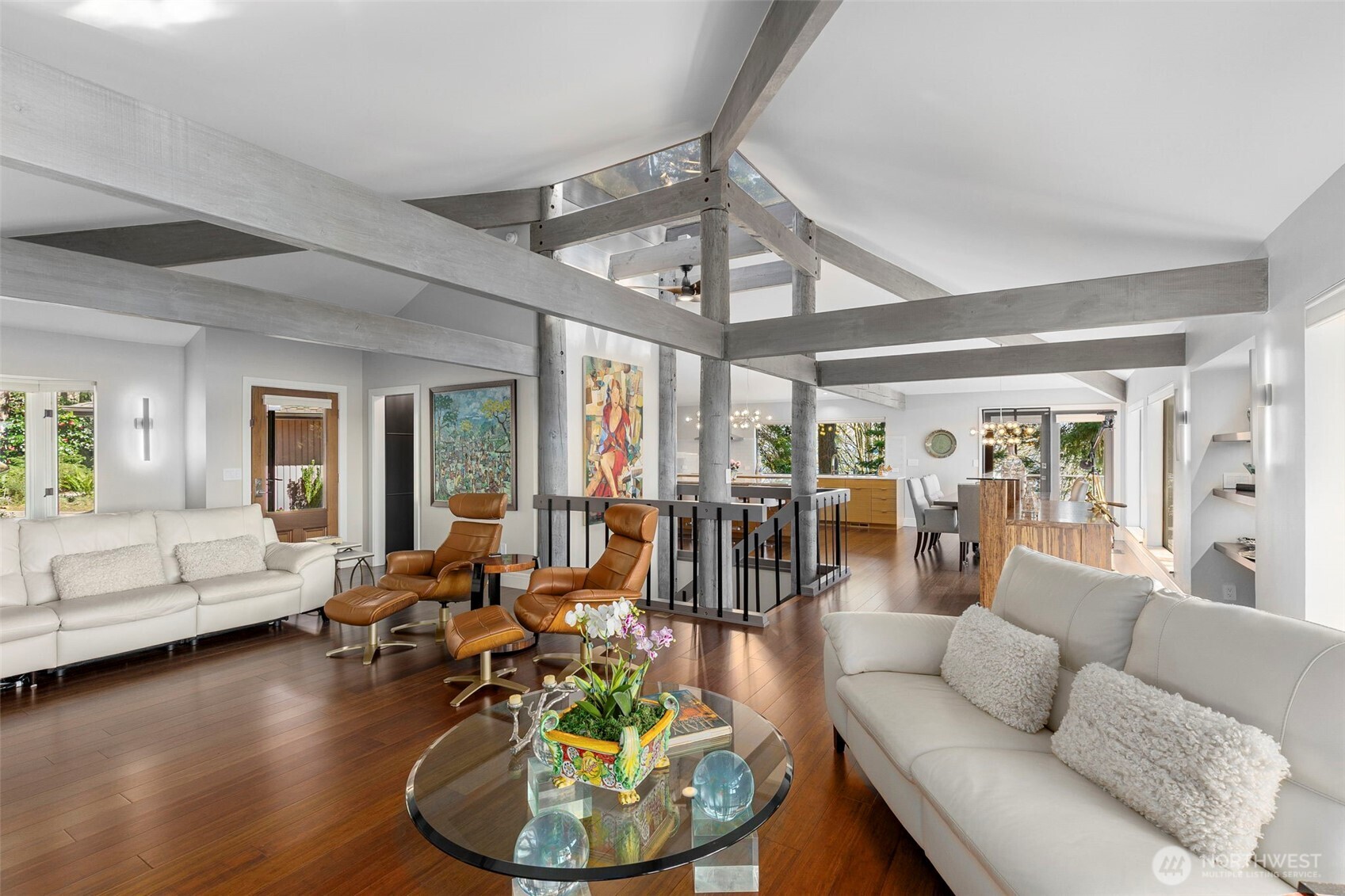 1571 Thorndyke Road Port Ludlow, WA 98365 - Photo 5 of 40 a living room with furniture and a large window