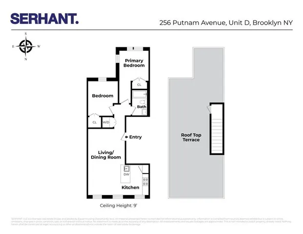 $1,175,000 | 256 Putnam Avenue, Unit 4PH | Bedford-Stuyvesant