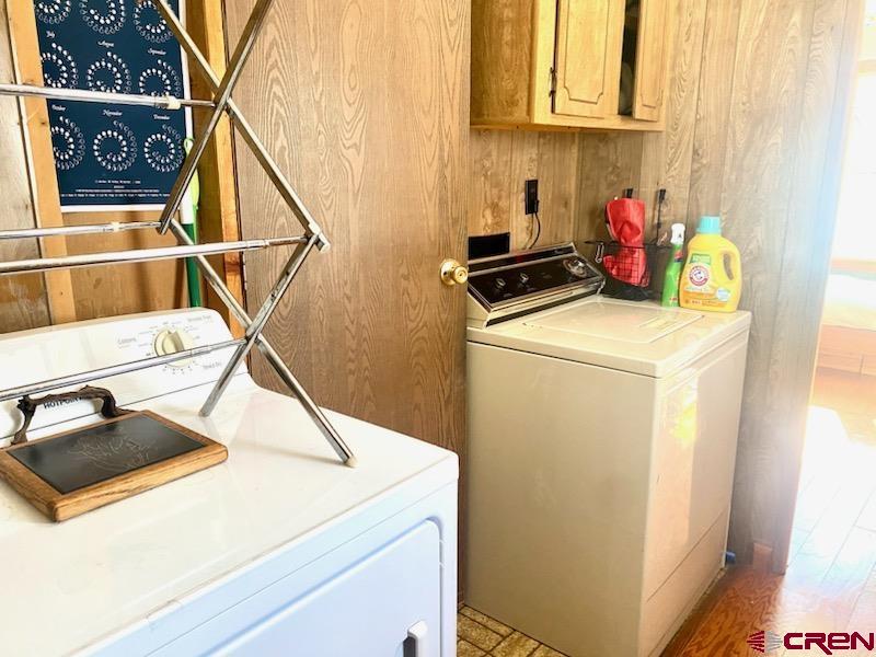 485 Florida Road, Unit B10 Durango, CO 81301 - Photo 17 of 19 a utility room with dryer and washer