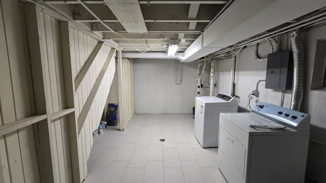 a view of storage and utility room