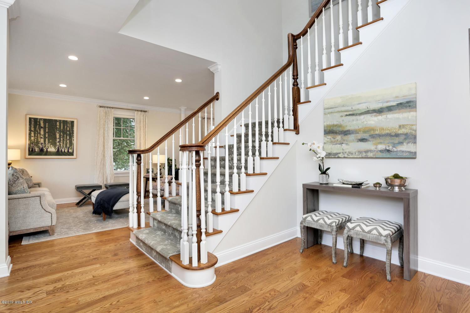 54 Valley Road, Unit A Cos Cob, CT 06807 - Photo 4 of 32 a view of entryway livingroom and hall with wooden floor