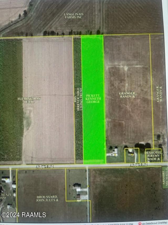 0 Albert Road Abbeville, LA 70510 - Photo 3 of 3 6.31 ac Albert Rd, Abb assessor aerial