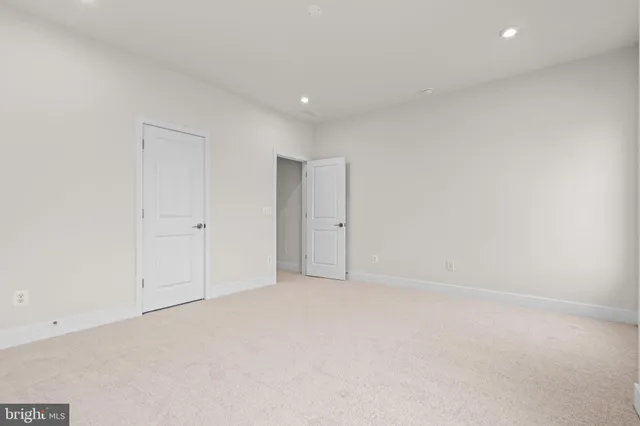 a view of an empty room