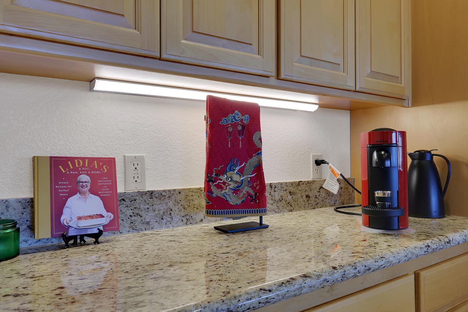 13680 Jessica Way Browns Valley, CA 95918 - Photo 25 of 73 Additional kitchen prep space and cabinets, under mount lighting.