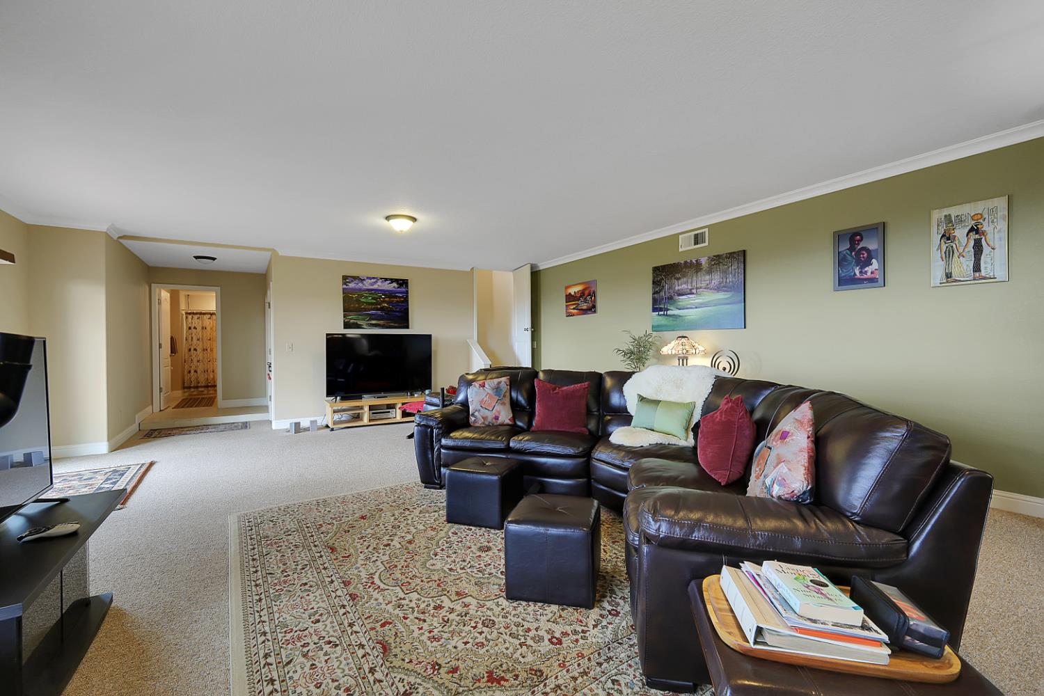13680 Jessica Way Browns Valley, CA 95918 - Photo 49 of 74 a living room with furniture and a flat screen tv