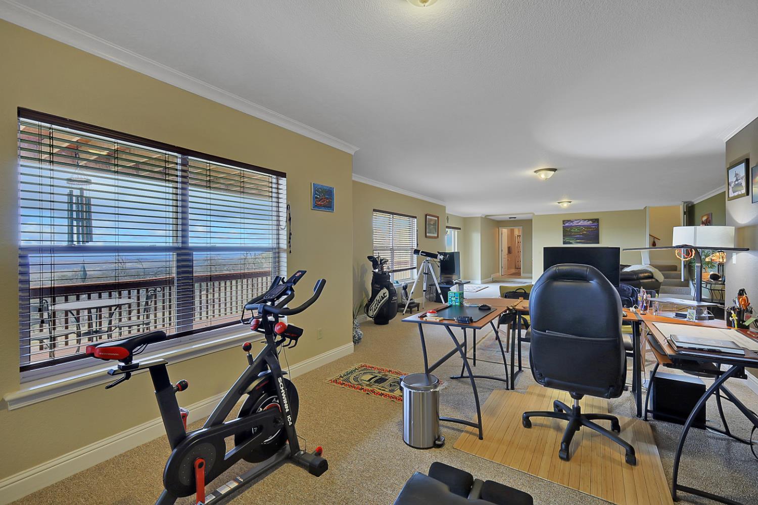 13680 Jessica Way Browns Valley, CA 95918 - Photo 52 of 74 a view of a workspace with furniture and a window