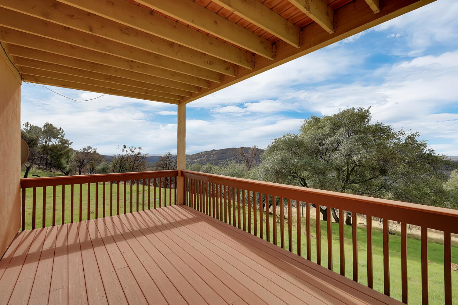 13680 Jessica Way Browns Valley, CA 95918 - Photo 58 of 74 a view of a wooden deck with a yard