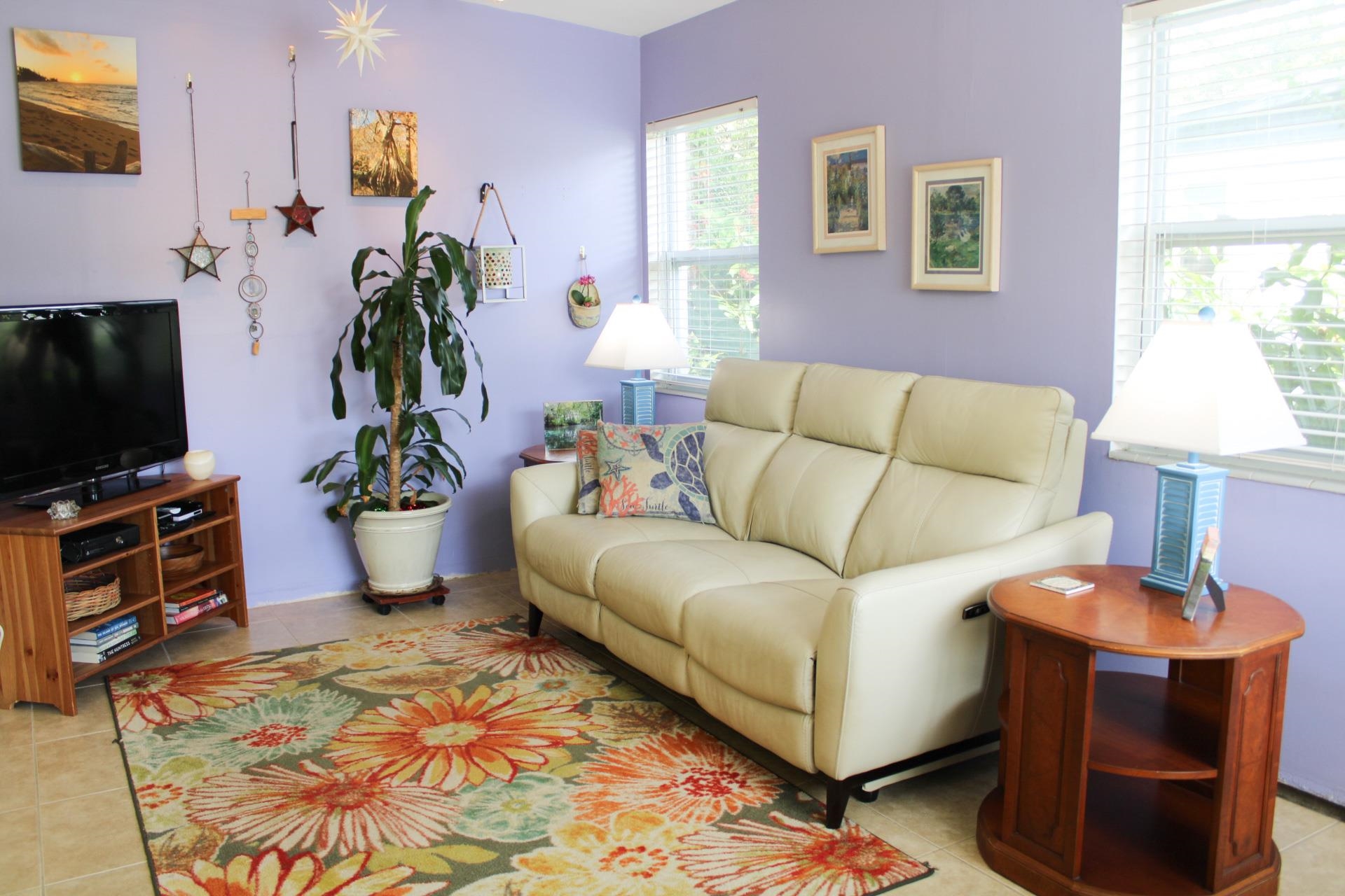 248 Spring Street St. Augustine, FL 32084 - Photo 15 of 50 a living room with furniture and a flat screen tv