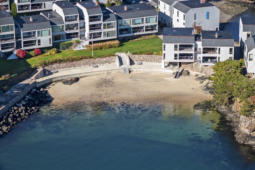 55 Brackett Place, Unit D Marblehead, MA 01945 - Photo 32 of 34 an aerial view of a house with a yard