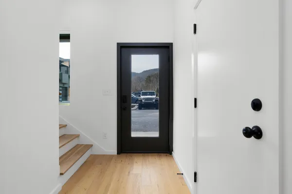 view of a bathroom from a corridor