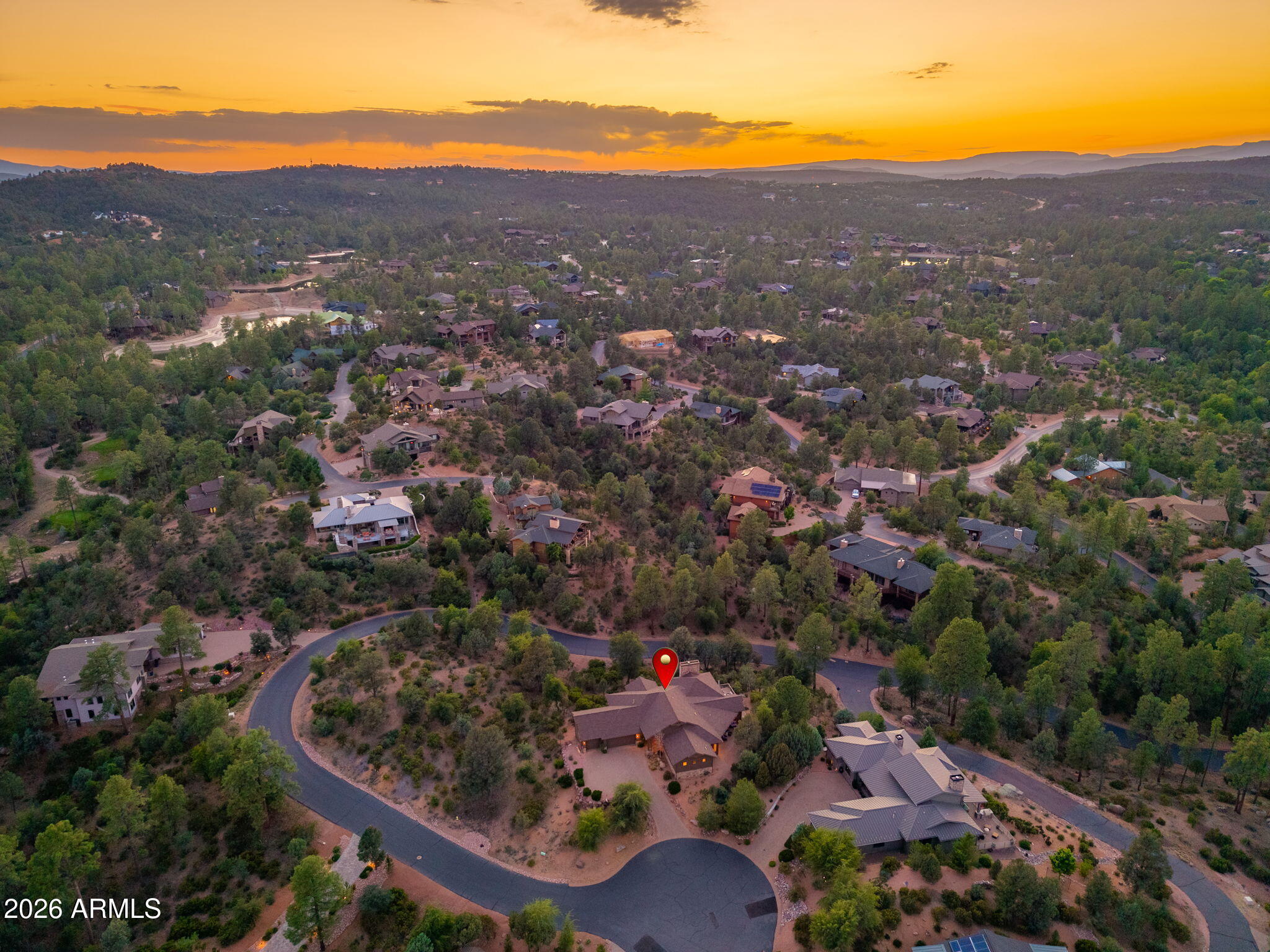 2208 East Filaree Circle Payson, AZ 85541 - Photo 56 of 60 an aerial view of residential houses and outdoor space
