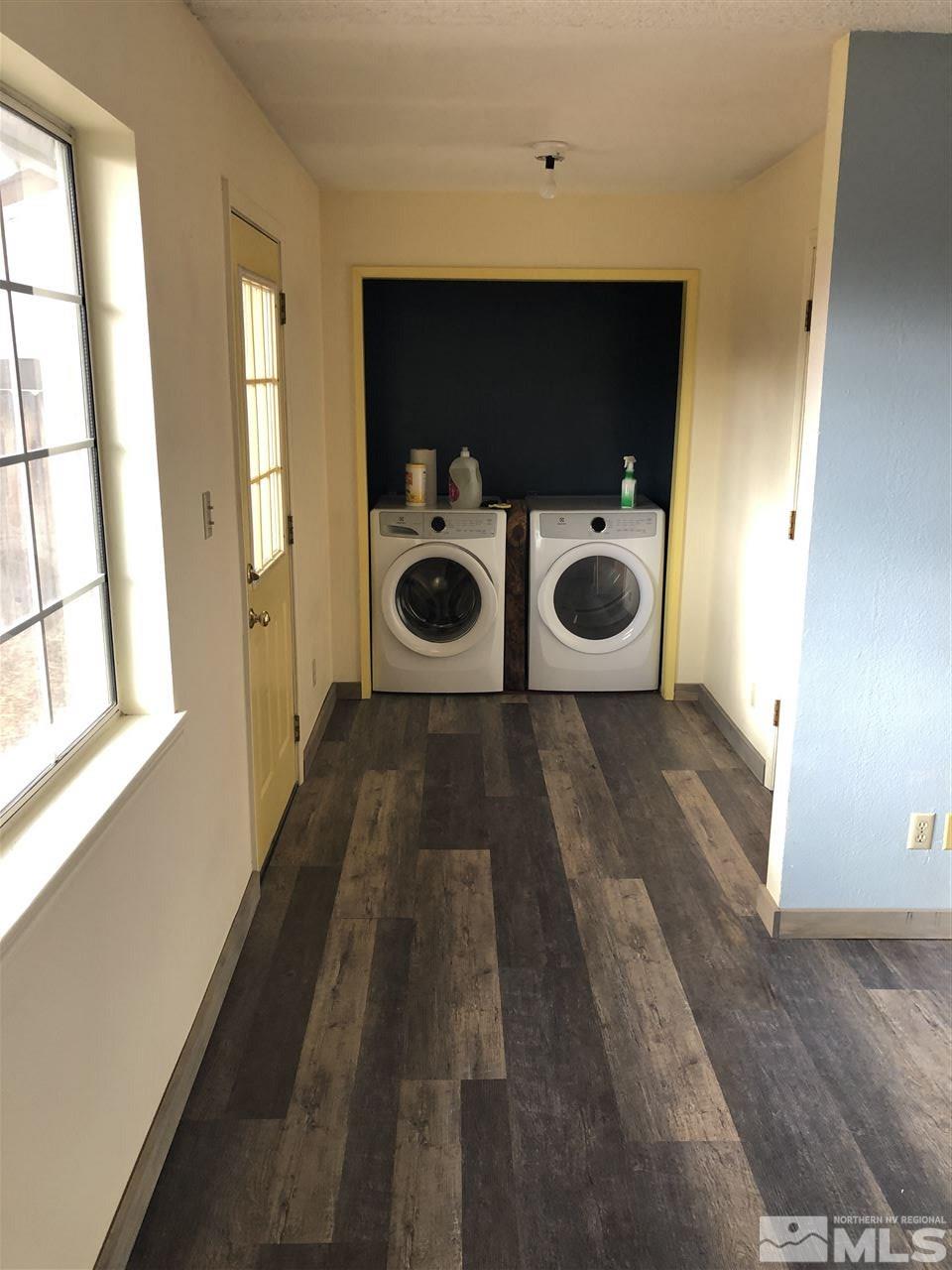 1045 Beldon Way Reno, NV 89503 - Photo 5 of 23 a view of washer and dryer in a bathroom
