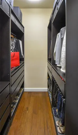 a view of walk in closet