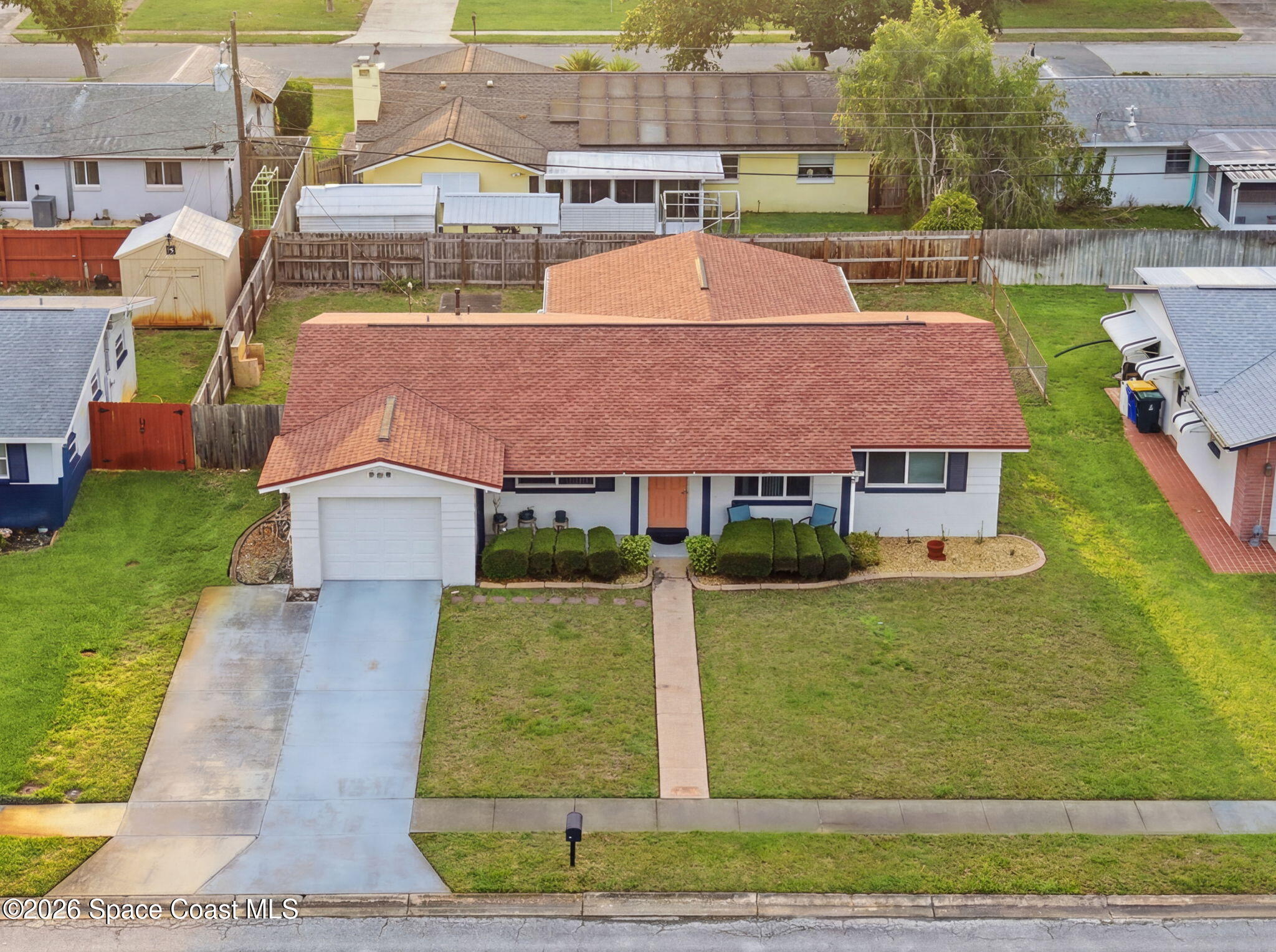 908 Jefferson Road Rockledge, FL 32955 - Photo 32 of 37 a aerial view of a house