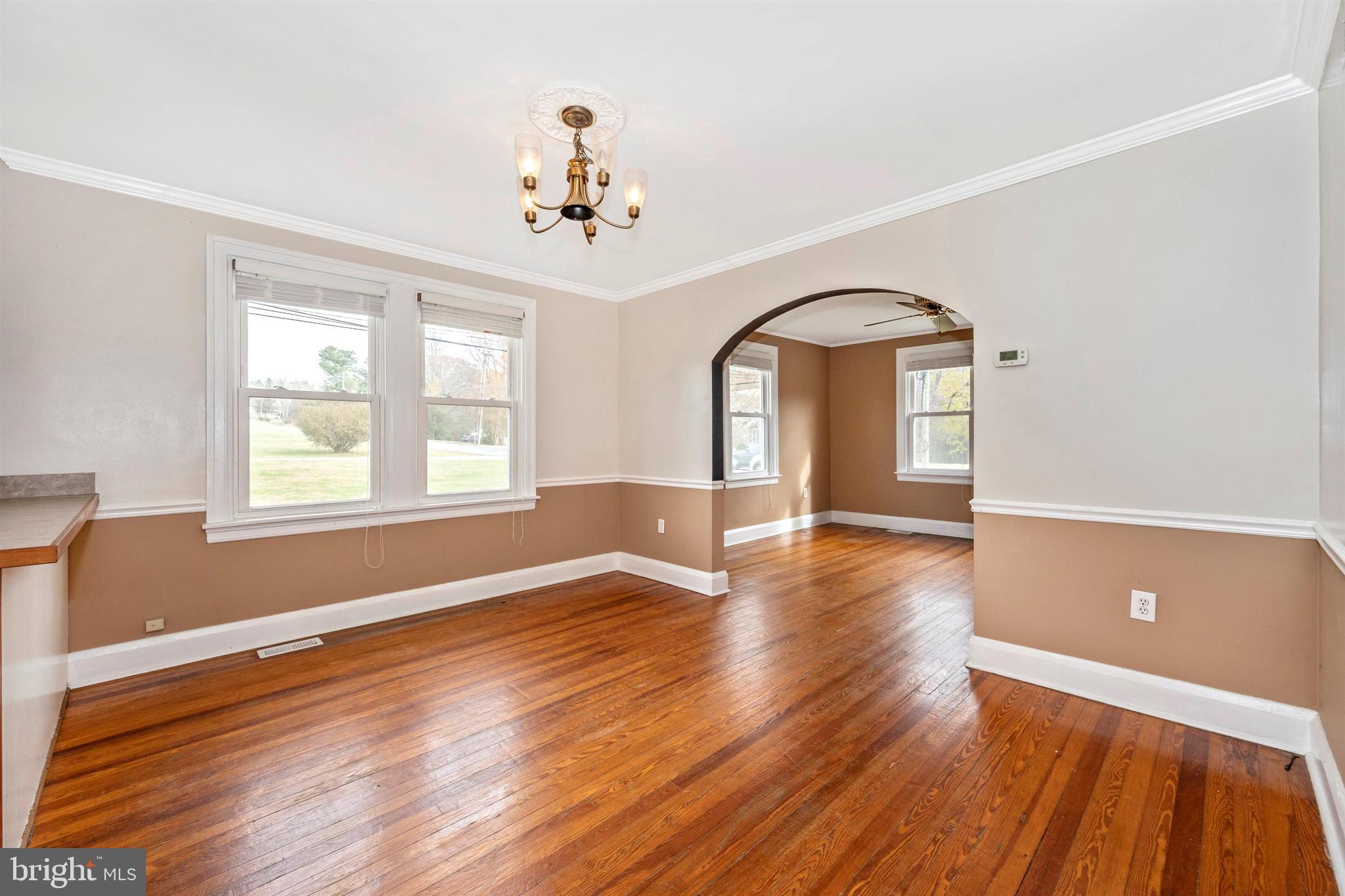 3316 Chapman Road Randallstown, MD 21133 - Photo 4 of 60 Dining Room with Crown Molding & Chair Rail