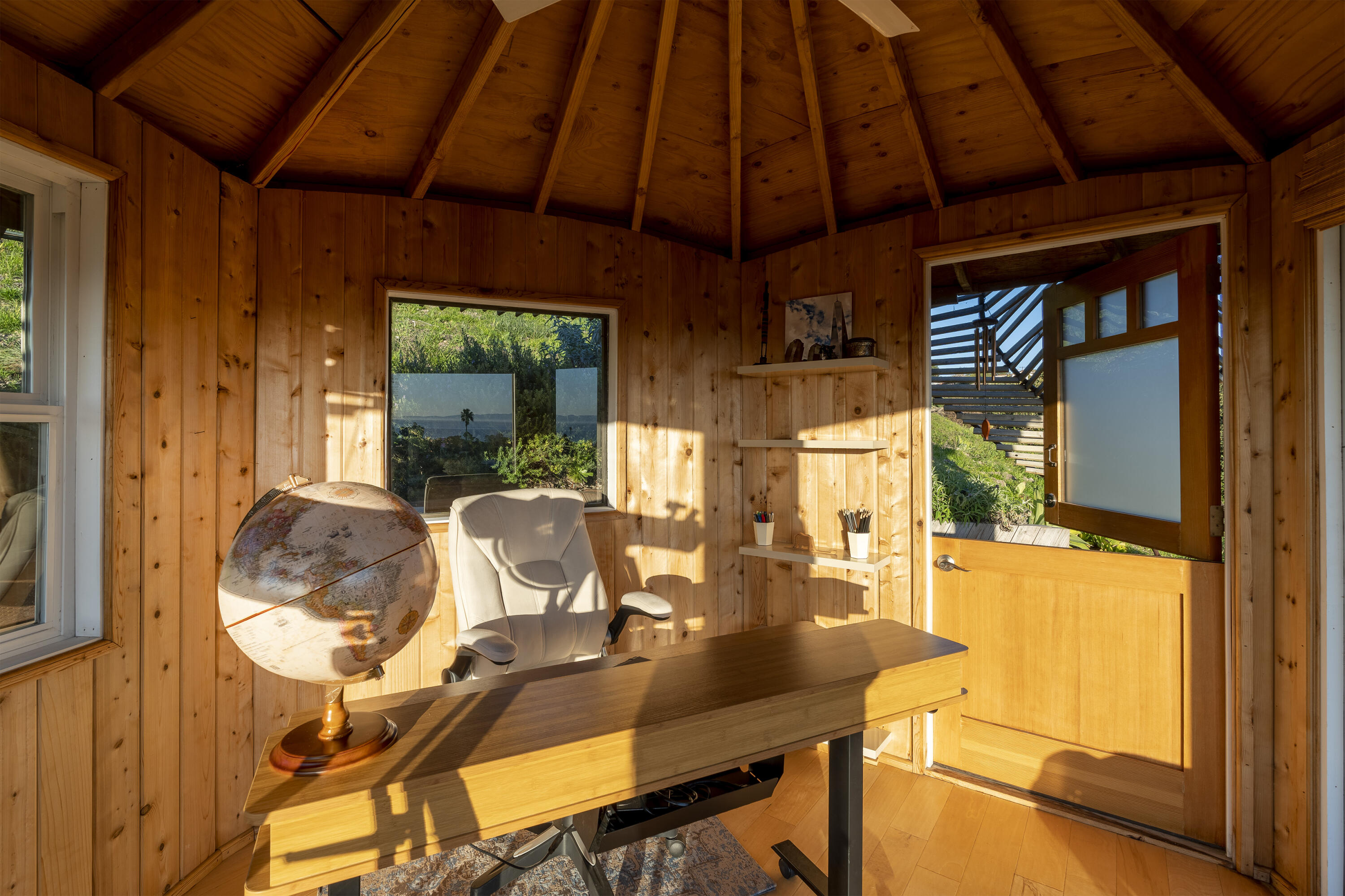 435 Fellowship Road Santa Barbara, CA 93109 - Photo 26 of 38 a view of a dining room with furniture window and outside view