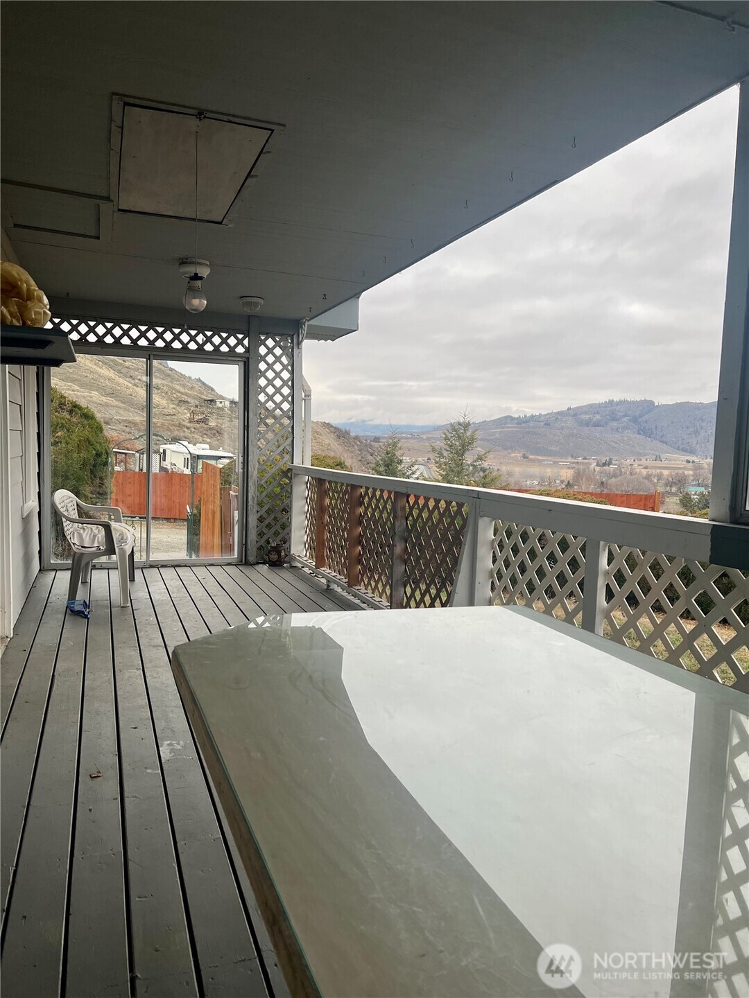 111 Lower Tower Street Riverside, WA 98849 - Photo 29 of 40 a view of balcony with wooden floor