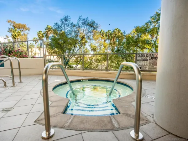 a front view of a multi story building