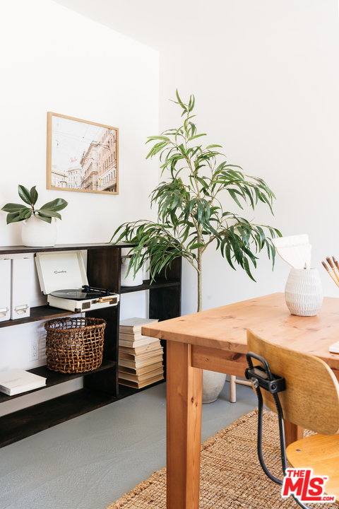 1321 North Benton Way Los Angeles, CA 90026 - Photo 21 of 27 a living room with furniture and a potted plant