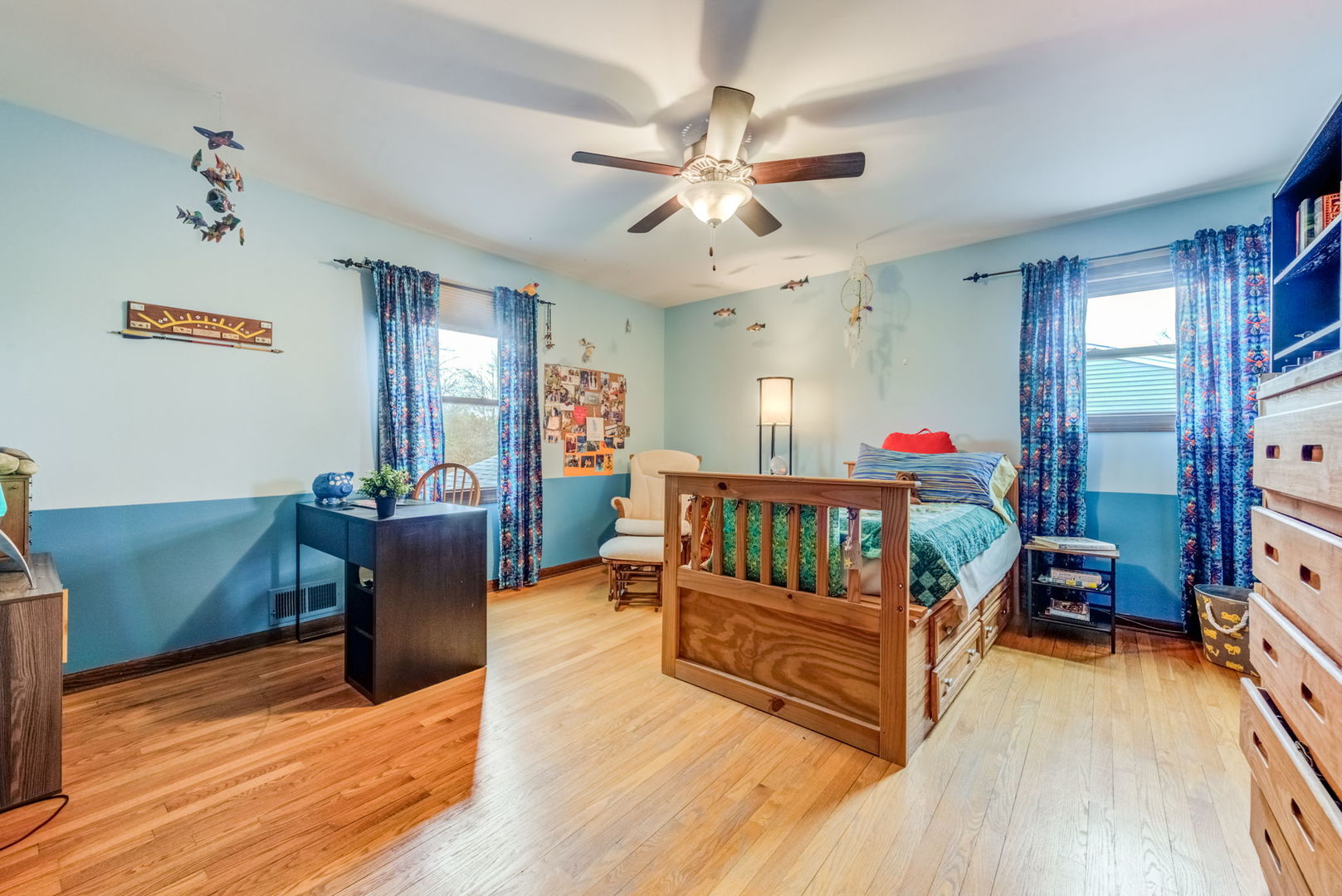1220 Arthur Road Naperville, IL 60540 - Photo 19 of 24 a bedroom with furniture and wooden floor