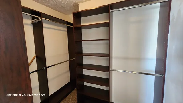 a view of closet area