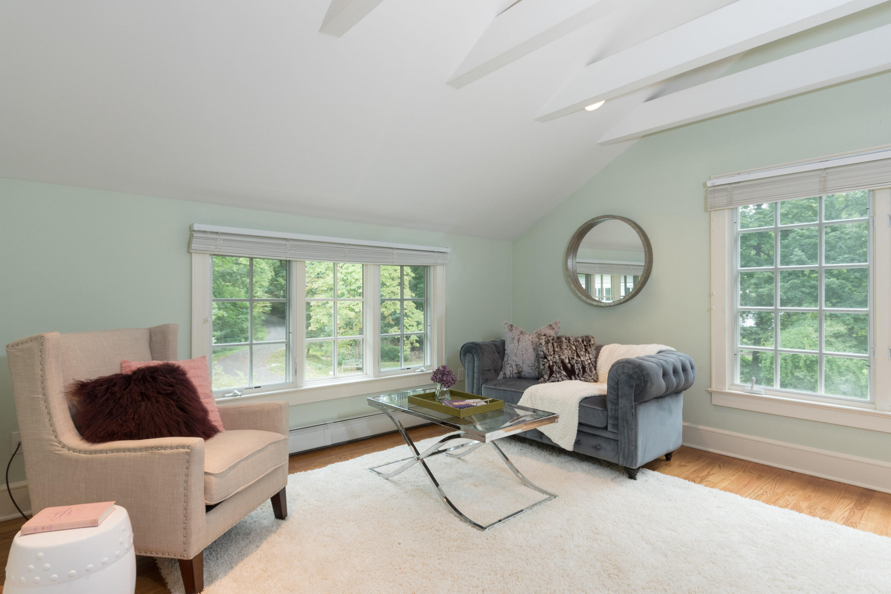 55 Cedar Gate Road Darien, CT 06820 - Photo 22 of 41 a living room with furniture and a large window