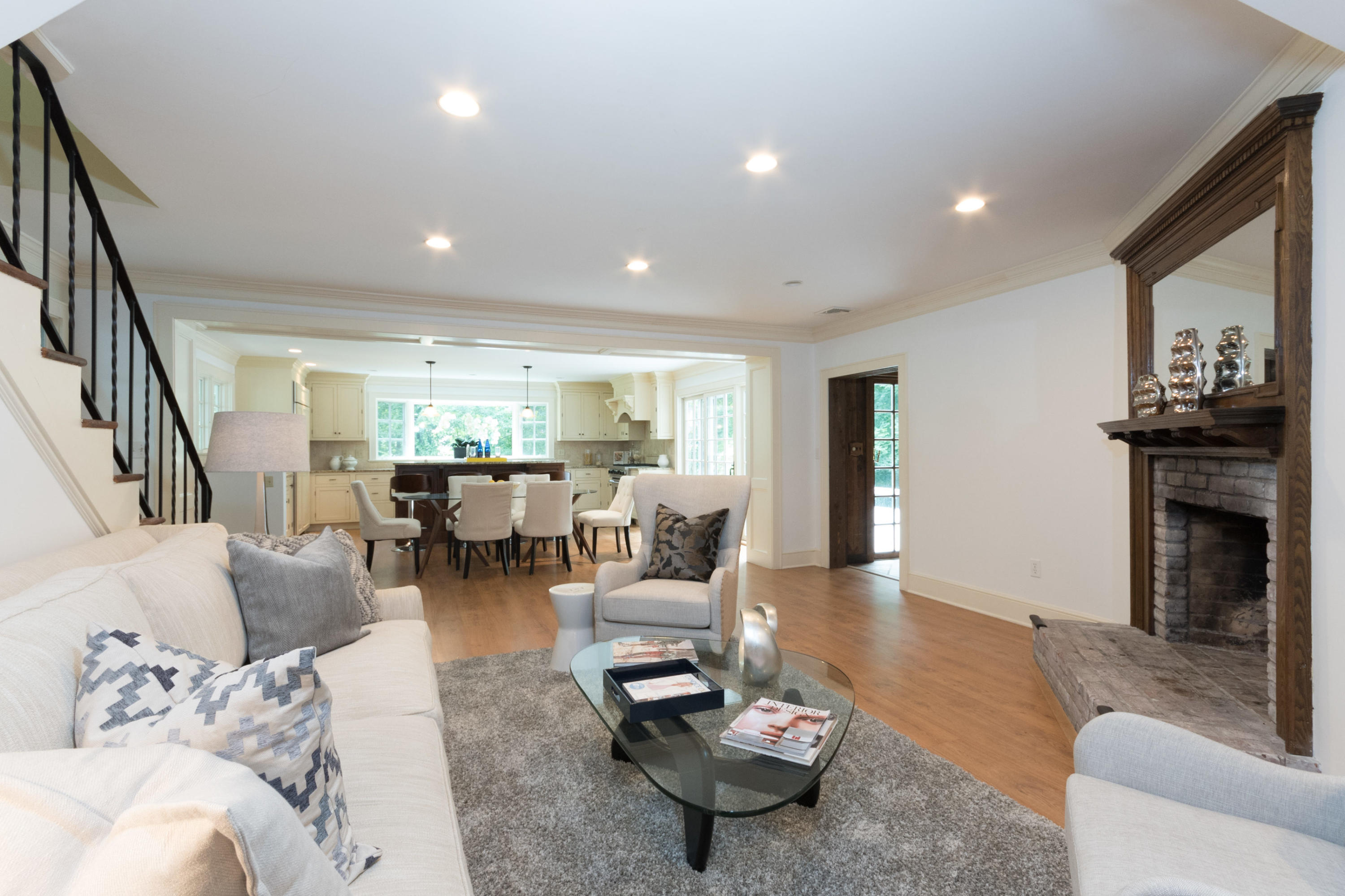 55 Cedar Gate Road Darien, CT 06820 - Photo 3 of 41 a living room with furniture and a fireplace