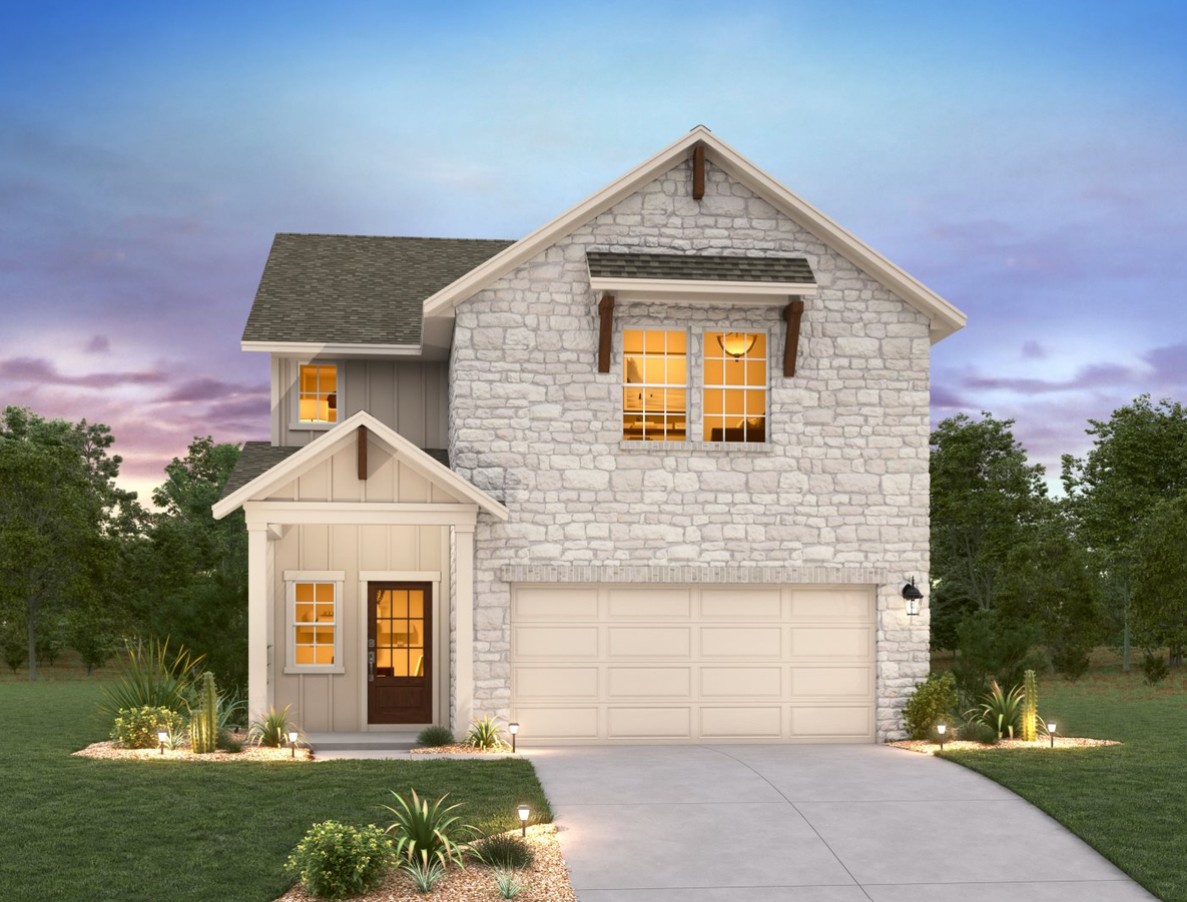 17518 Carmel Rancho Avenue Pflugerville, TX 78660 - Photo 1 of 5 a front view of a house with a yard