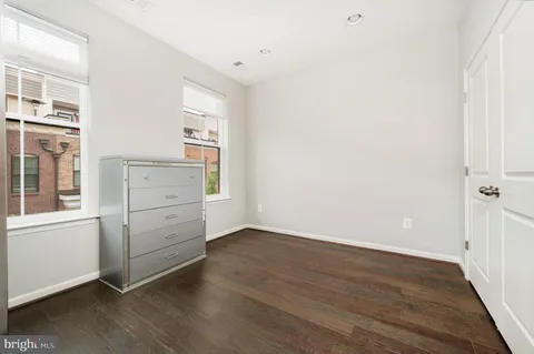 a view of a lake with a city view