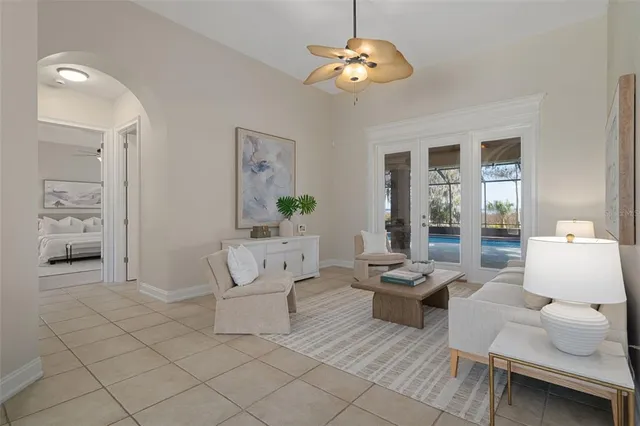 a house view with a outdoor space