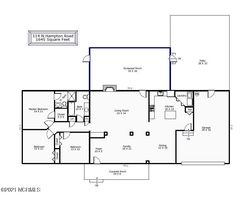 114 North Hampton Road Wilmington, NC 28409 - Photo 54 of 54 Floor Plan