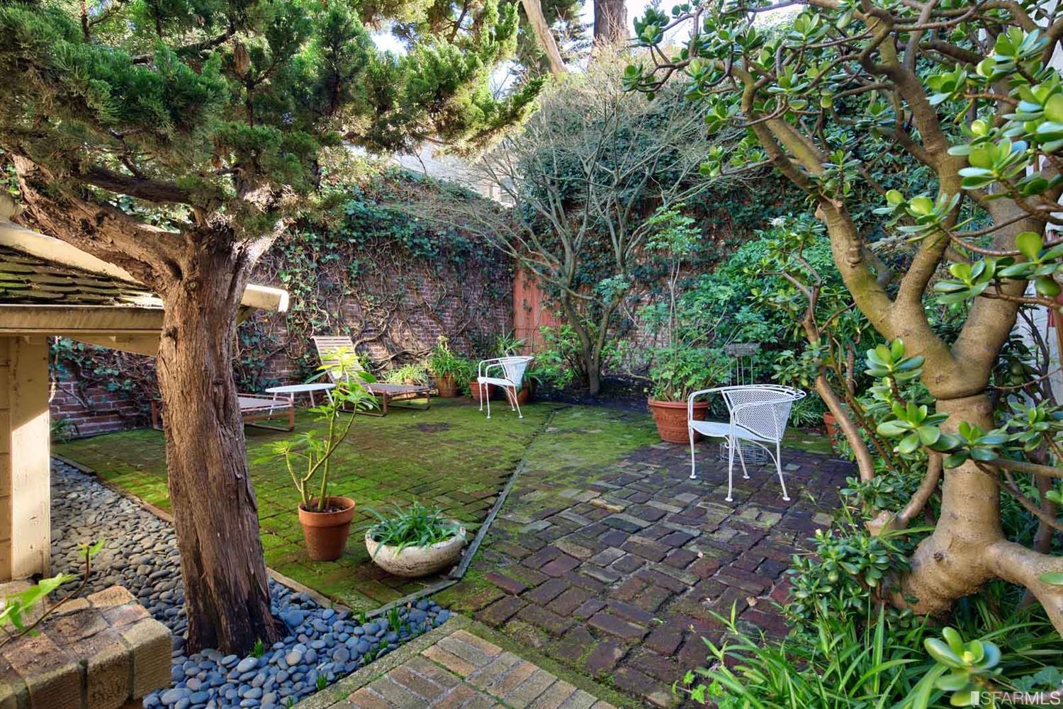 1659 Jackson Street San Francisco, CA 94109 - Photo 18 of 27 a view of a backyard with garden and plants