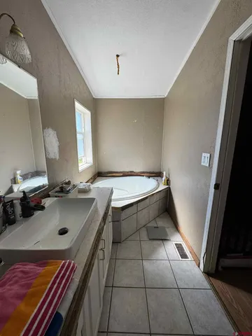 an empty room with white door