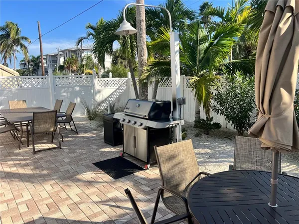 a outdoor space with furniture