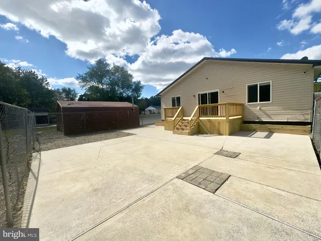 a view of a house with a patio